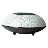 Maxbell Ultrasonic Humidifier Wood Grain Cool Mist Maker for Bedside Nursery Car Crack Dark Wood