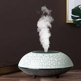 Maxbell Ultrasonic Humidifier Wood Grain Cool Mist Maker for Bedside Nursery Car Crack Dark Wood
