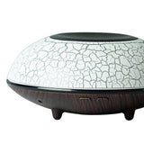 Maxbell Ultrasonic Humidifier Wood Grain Cool Mist Maker for Bedside Nursery Car Crack Dark Wood