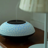 Maxbell Ultrasonic Humidifier Wood Grain Cool Mist Maker for Bedside Nursery Car Crack Dark Wood