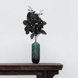 Maxbell Artificial Orchid Flowers 3 Pcs Fake Orchid Stems Decor Faux Flower for Home Black