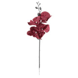 Maxbell Artificial Orchid Flowers 3 Pcs Fake Orchid Stems Decor Faux Flower for Home Red