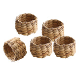 Maxbell 5Pcs Napkin Holder Braided Napkin Buckle for Restaurant Parties Decorations