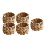 Maxbell 5Pcs Napkin Holder Braided Napkin Buckle for Restaurant Parties Decorations