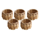 Maxbell 5Pcs Napkin Holder Braided Napkin Buckle for Restaurant Parties Decorations