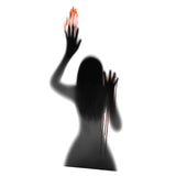 Maxbell Bloody Handprint Decorations Halloween Stickers Window Poster for Party