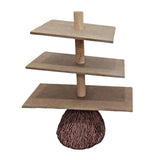 Maxbell Broom Shaped Snack Holder Stand Display Tower Halloween Ornament for Home Use