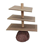 Maxbell Broom Shaped Snack Holder Stand Display Tower Halloween Ornament for Home Use