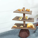 Maxbell Broom Shaped Snack Holder Stand Display Tower Halloween Ornament for Home Use
