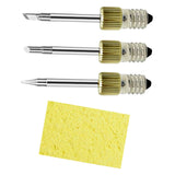 Maxbell 3Pcs Replacement Soldering Iron Tips E10 USB Soldering Head Repair Tools
