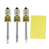 Maxbell 3Pcs Replacement Soldering Iron Tips E10 USB Soldering Head Repair Tools