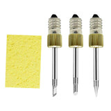 Maxbell 3Pcs Replacement Soldering Iron Tips E10 USB Soldering Head Repair Tools