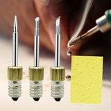 Maxbell 3Pcs Replacement Soldering Iron Tips E10 USB Soldering Head Repair Tools