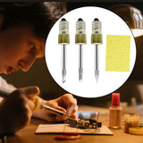 Maxbell 3Pcs Replacement Soldering Iron Tips E10 USB Soldering Head Repair Tools