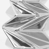 Maxbell Ceramic Vase Decorative Vases Dried Flower Container for Dining Room Decor S Silver