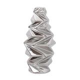 Maxbell Ceramic Vase Decorative Vases Dried Flower Container for Dining Room Decor S Silver