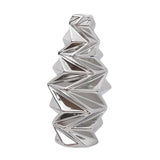 Maxbell Ceramic Vase Decorative Vases Dried Flower Container for Dining Room Decor S Silver