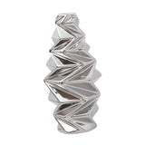 Maxbell Ceramic Vase Decorative Vases Dried Flower Container for Dining Room Decor S Silver