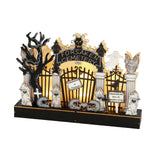 Maxbell Wooden Halloween Ornaments for Backyard Outdoor Photo Props Halloween Decor