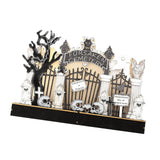 Maxbell Wooden Halloween Ornaments for Backyard Outdoor Photo Props Halloween Decor