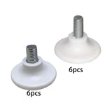 Maxbell 6x Metal Furniture Legs Leveling Feet Tile Screw On sofa Bedroom 8mm
