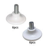 Maxbell 6x Metal Furniture Legs Leveling Feet Tile Screw On sofa Bedroom 8mm