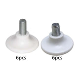 Maxbell 6x Metal Furniture Legs Leveling Feet Tile Screw On sofa Bedroom 8mm