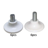 Maxbell 6x Metal Furniture Legs Leveling Feet Tile Screw On sofa Bedroom 8mm