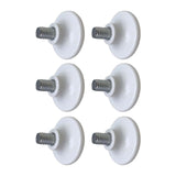 Maxbell 6x Metal Furniture Legs Leveling Feet Tile Screw On sofa Bedroom 10mm