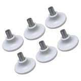 Maxbell 6x Metal Furniture Legs Leveling Feet Tile Screw On sofa Bedroom 10mm