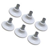Maxbell 6x Metal Furniture Legs Leveling Feet Tile Screw On sofa Bedroom 10mm