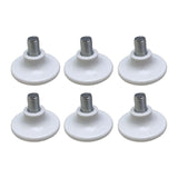 Maxbell 6x Metal Furniture Legs Leveling Feet Tile Screw On sofa Bedroom 10mm