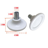 Maxbell 6x Metal Furniture Legs Leveling Feet Tile Screw On sofa Bedroom 10mm