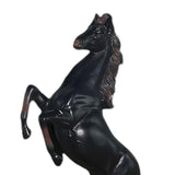 Maxbell Standing Horse Resin Statue Rearing Horse Art Figurine Sculpture Black