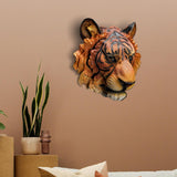 Maxbell Tiger Heads Wall Wall Decor Sculpture Decoration Living Room Resin Statues