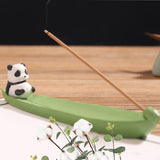 Maxbell Cute Incense Stick Burner Censer Holder for Teahouse Office Decoration Panda