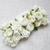 Maxbell Artificial Flower Wall Panels Silk Rose Flower for Wedding T Station