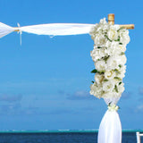 Maxbell Artificial Flower Wall Panels Silk Rose Flower for Wedding T Station