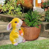 Maxbell Bunny Rabbit Statue Flower Pot Spring Figurine Decor garden Green