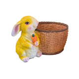 Maxbell Bunny Rabbit Statue Flower Pot Spring Figurine Decor garden Green