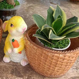 Maxbell Bunny Rabbit Statue Flower Pot Spring Figurine Decor garden Green