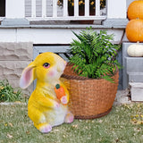 Maxbell Bunny Rabbit Statue Flower Pot Spring Figurine Decor garden Green