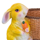 Maxbell Bunny Rabbit Statue Flower Pot Spring Figurine Decor garden Green