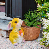 Maxbell Bunny Rabbit Statue Flower Pot Spring Figurine Decor garden Green
