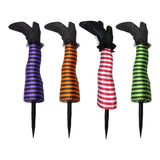 Maxbell Halloween Witch Legs Witch Leg Stakes Decor for Parties