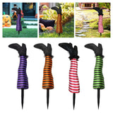 Maxbell Halloween Witch Legs Witch Leg Stakes Decor for Parties