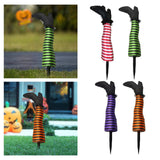 Maxbell Halloween Witch Legs Witch Leg Stakes Decor for Parties