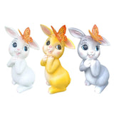 Maxbell Garden Statue with Butterfly Light Waterproof for Backyard Decorations white