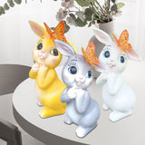 Maxbell Garden Statue with Butterfly Light Waterproof for Backyard Decorations white