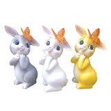 Maxbell Garden Statue with Butterfly Light Waterproof for Backyard Decorations yellow